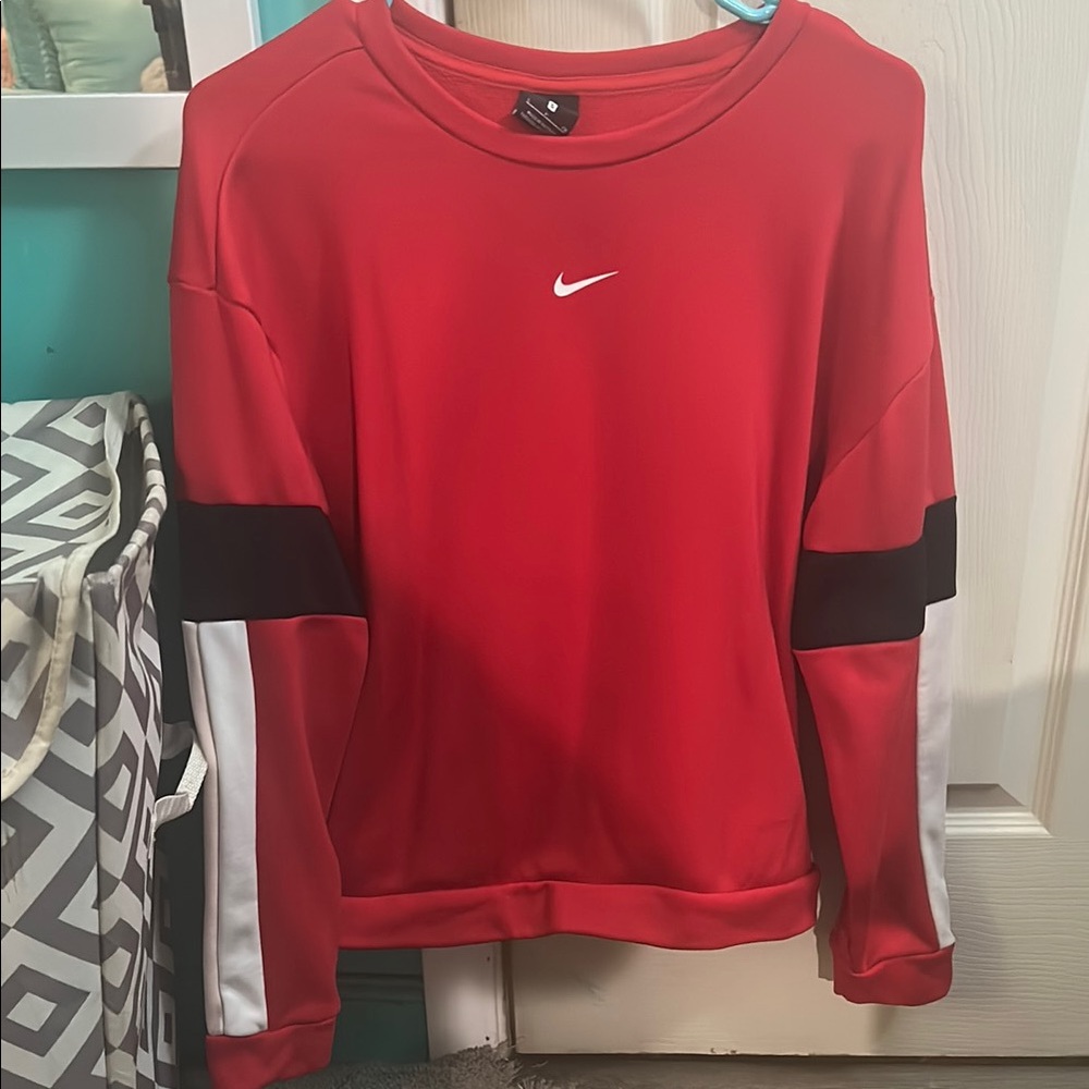 Nike Red Crewneck with Black Details